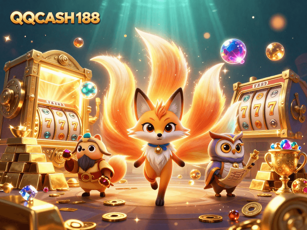 Experience thrilling moments at QQCASH188 with vibrant slot elements and a mystical atmosphere