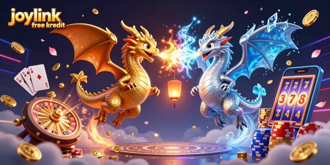 Engage with joylink free kredit and win with captivating casino dragons amidst coins and gems.