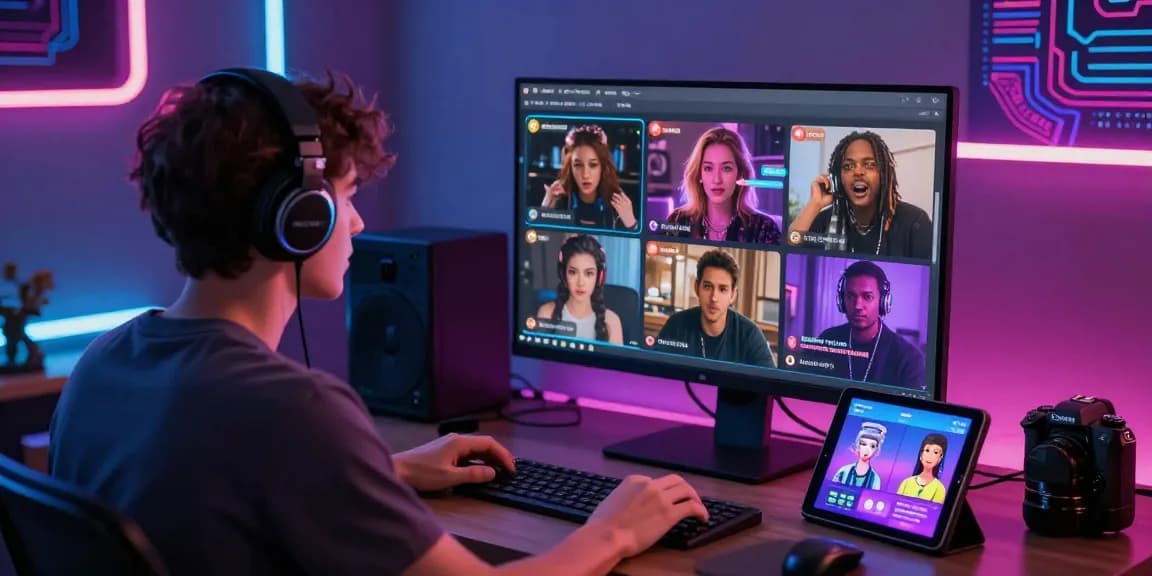 Engaging ai porn chat experience with diverse characters in a vibrant digital environment.