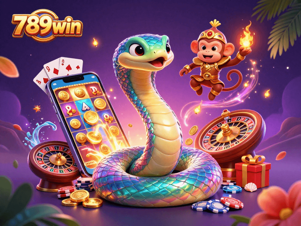 Experience thrilling gameplay with 789win featuring a vibrant scene of casino adventures.