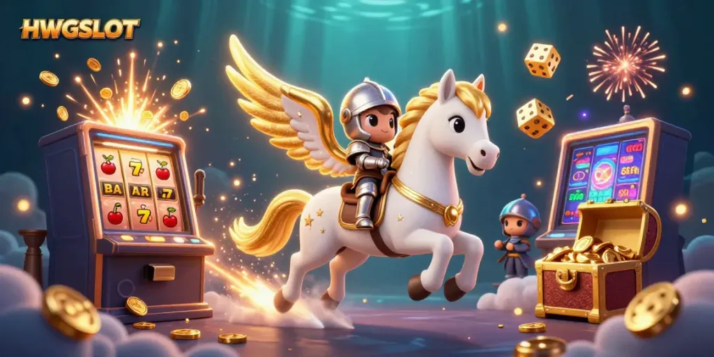 Experience thrilling wins with HWGSLOT's vibrant game elements and magical characters.
