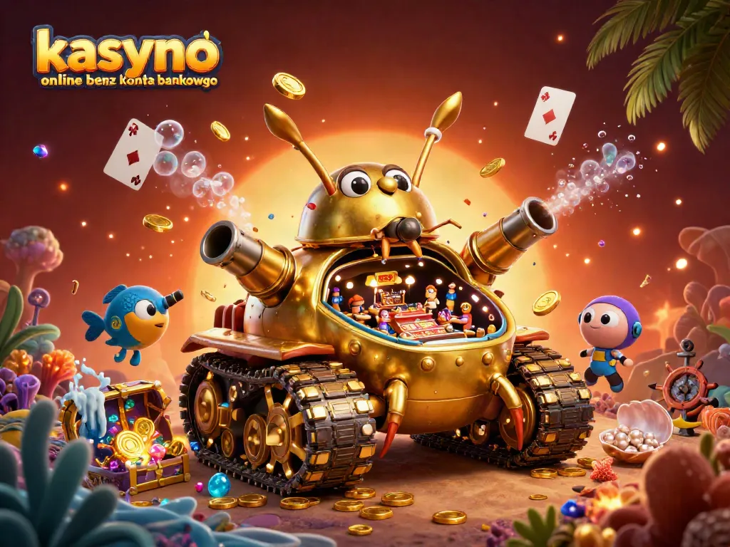Experience kasyno online bez konta bankowego with vibrant animated casino scenes and treasures.