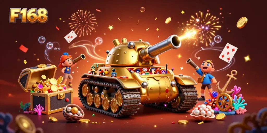 Experience winning thrills at F168 with a vibrant, 3D casino adventure.