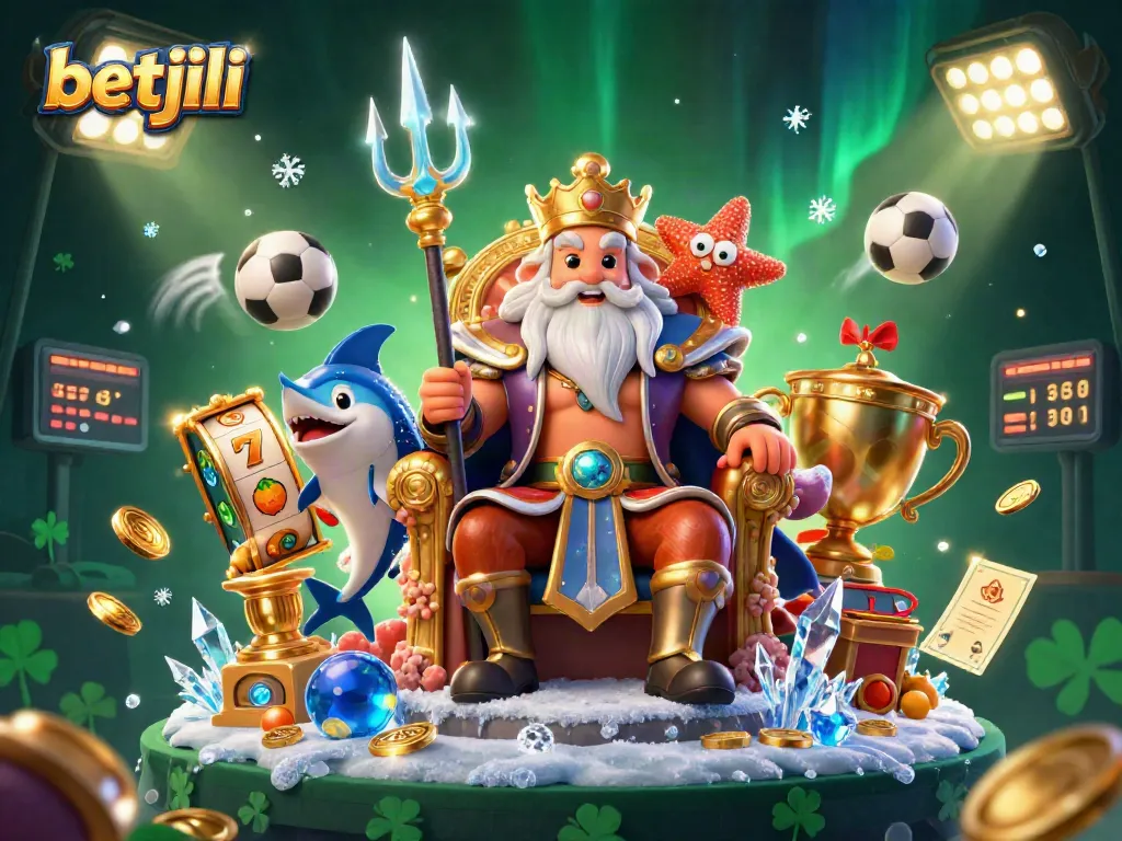 Betjili's exciting online gaming realm showcases Neptune and dynamic casino elements.
