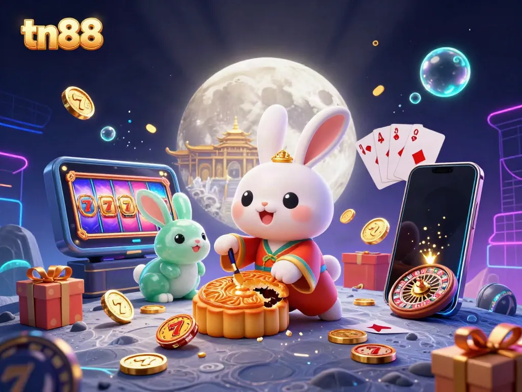 Engage with tn88 winning strategies illustrated through a lively casino scene crafted with video slot elements.