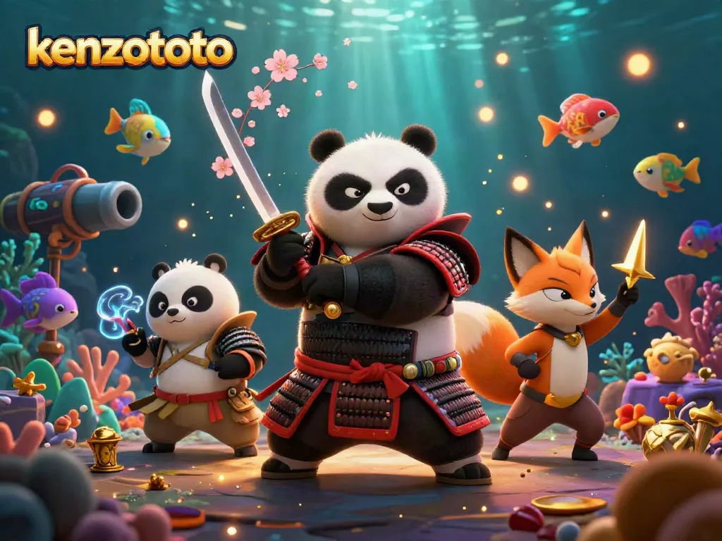 Engage with kenzototo’s thrilling underwater fish shooting game featuring dynamic characters and vibrant action.