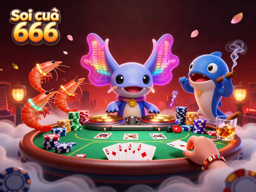 Soi cầu 666 showcases a vibrant underwater DJ scene with engaging gaming elements in a colorful setting.