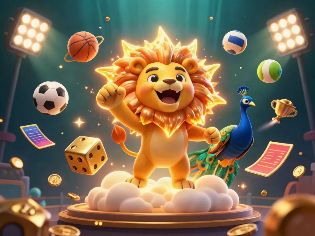 Experience thrilling wins at 8s with a dynamic casino-themed 3D digital illustration showcasing vibrant elements.