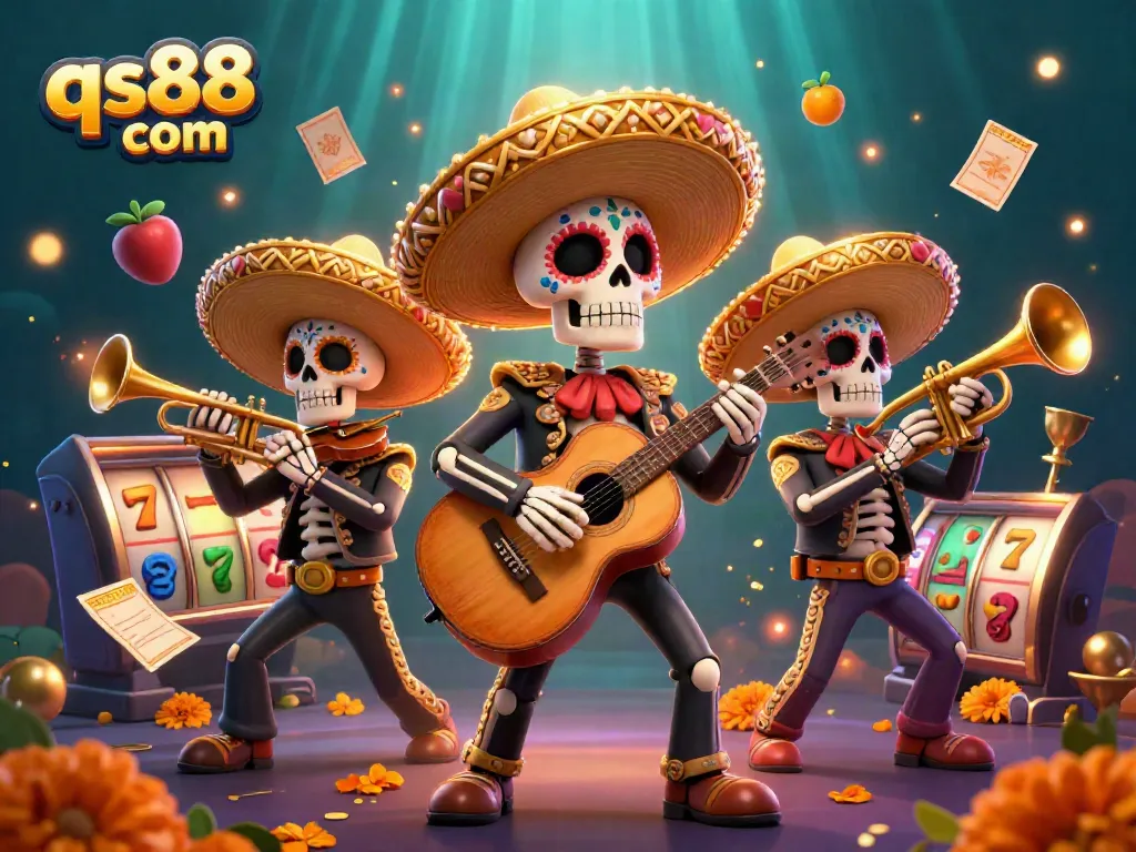 Win big at qs88 com with this vibrant casino scene featuring a mariachi band.