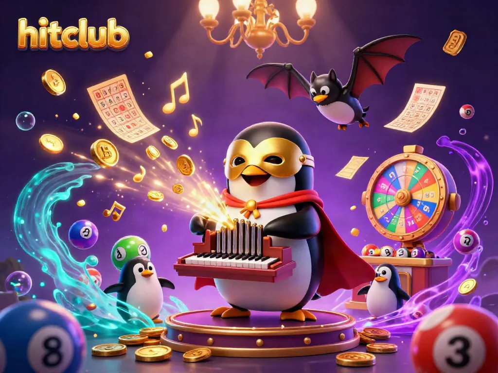 Experience exciting wins at hitclub with the vibrant casino scene filled with colorful elements.