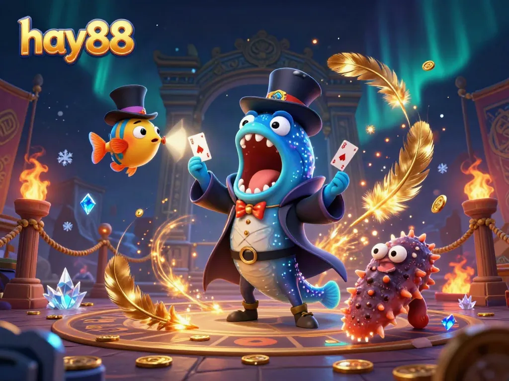 Experience the magic of hay88 with a vibrant underwater casino scene, featuring fantastic sea creatures.