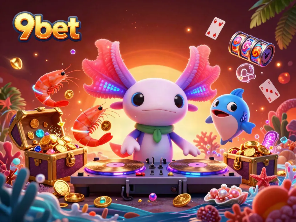 Catch big wins with 9bet and a pulsating party of colorful underwater characters spinning vibrant games!