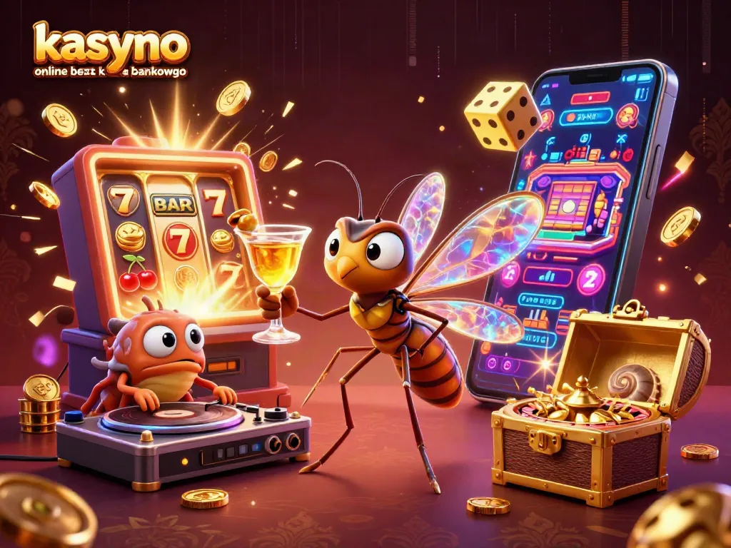 Experience thrilling action in a kasyno online bez konta bankowego with an exciting scene of characters and game elements.