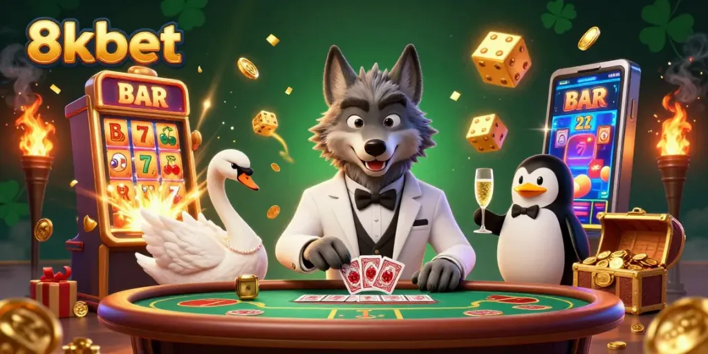 Experience exhilarating gameplay visuals at 8xbet with dynamic casino elements and vibrant characters.
